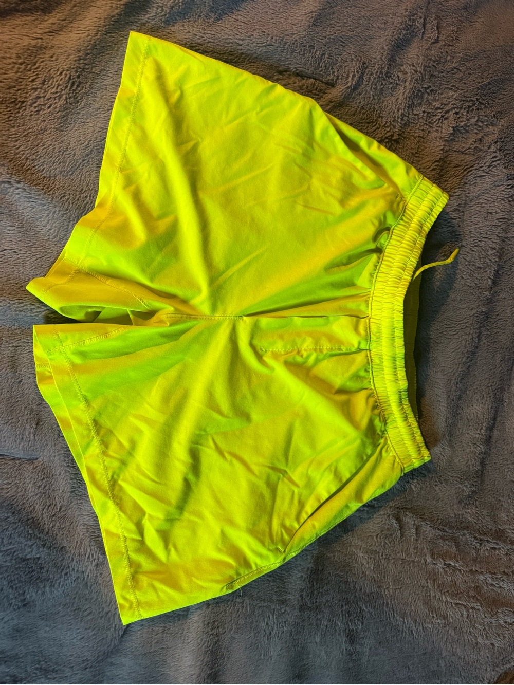 lululemon athletica Men's Neon Yellow Athletic Shorts